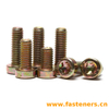 JIS B 1107 Hexalobular Socket Cheese Head Screws Yellow zinc
