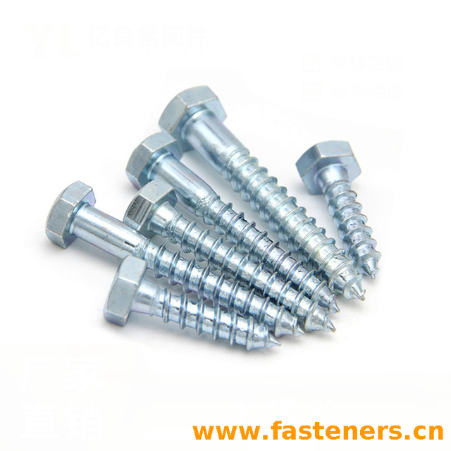 DIN571 Hexagon Head Wood Screws