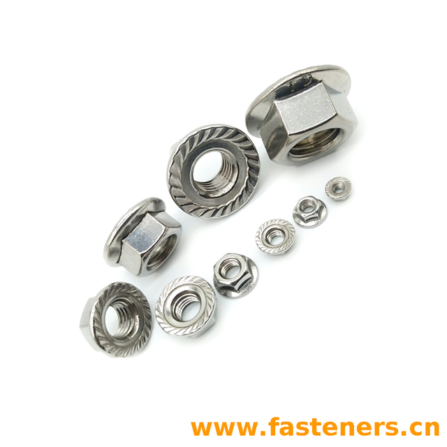 GB/T6177.2 Hexagon Nuts With Flange, Flange Nut Style 2 - Fine Pitch Thread