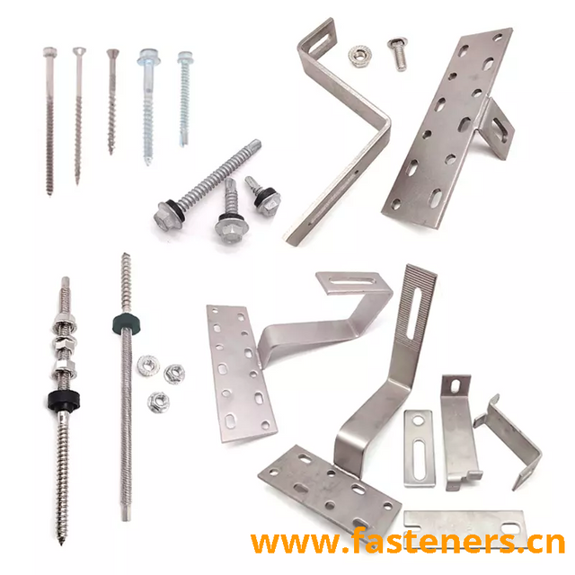 Stainless Steel SS304 A2 Hanger Bolt Screw/ Double End Screw with Wood Thread/Hanger Screws/Dowel Screws for Solar Energy Bracket System 