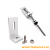 Solar Clamps Aluminum L Foot Adapter Bracket with Hanger Bolt And T Bolt for Roof Mounting System 