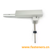 Solar Aluminum Panel Mounting Rail with Hanger Bolt And L Foot Clamp Brackets 