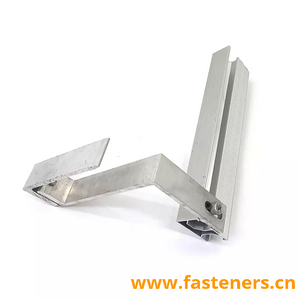 Solar Adjustable Hook And Aluminum Rail Bracket for Solar Panel Metal Roof Mounts