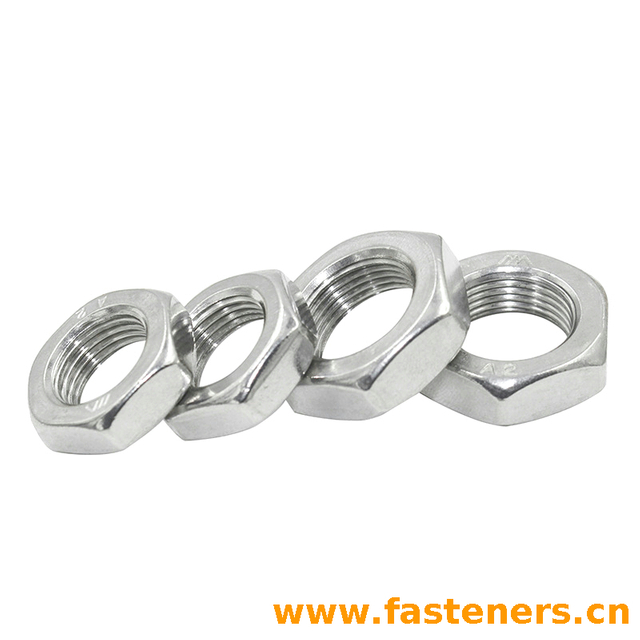 ISO8675 Hexagon Thin Nuts (chamfered) With Metric Fine Pitch Thread