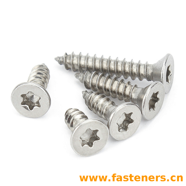 NF E 25-652 Hexalobular Socket Countersunk Head Tapping Screws