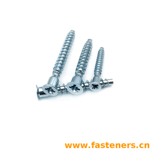Flat Head Drive Self Tapping Screw,cross Countersunk Head Furniture Confirmat Screw,Cabinet Connecting Confirmat Screw