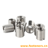 Self-tapping Bushing Inner And Outer Teeth Slotted Self Cutting Threaded Embedded Screw Sleeve