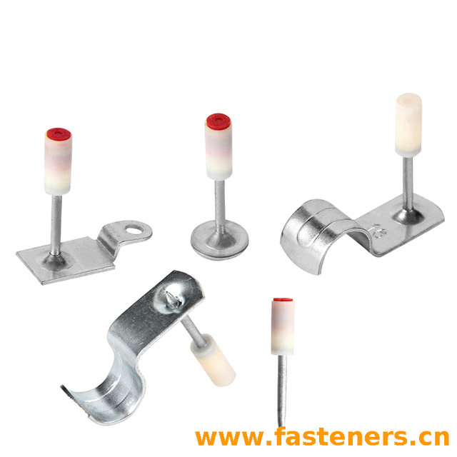 Suspended Ceiling Integrated Pipe Clamp Plastics Plumbing Waterproof And Sound-cancelling Pipe Clamp Integrated Shooting Nail