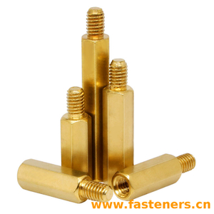 Copper Material Inner And Outer Single Head Hex Screw Hexagon Stud Isolation Column Case Connection Column Copper Column