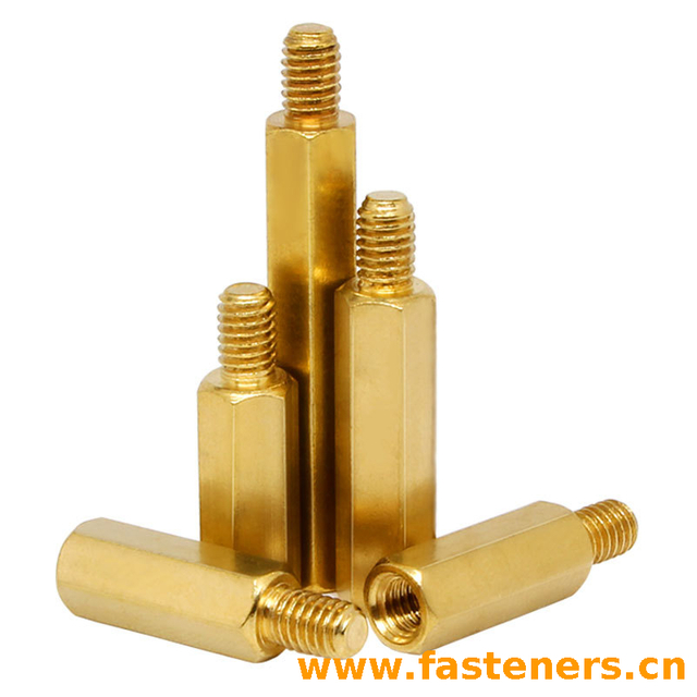 Copper Material Inner And Outer Single Head Hex Screw Hexagon Stud Isolation Column Case Connection Column Copper Column