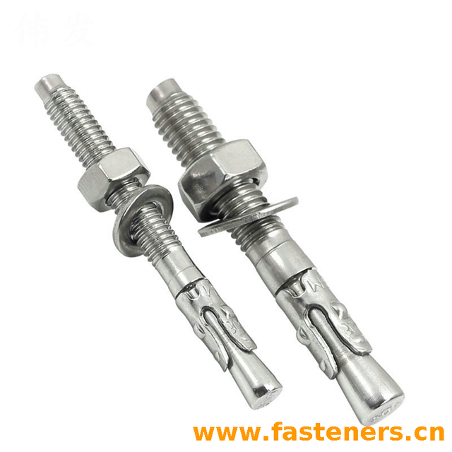 304 Stainless Steel Expansion Anchor Bolts Wedge Anchor