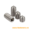 BS2470 Hexagon Socket Set Screws With Cone Point - BA Thread