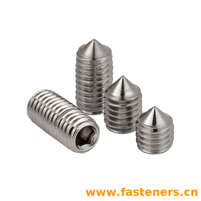 BS2470 Hexagon Socket Set Screws With Cone Point - BA Thread
