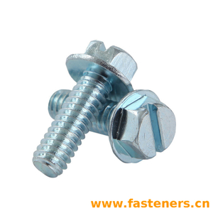 ASME B 18.6.3 Slotted Hexagon Head Flange Screws [Table 32] (ASTM F837, F468)
