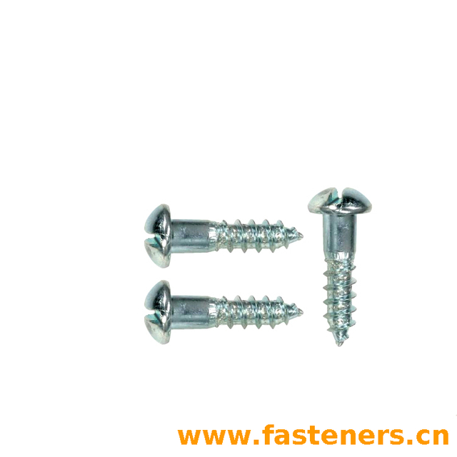 DIN96 Slotted Round Head Wood Screws