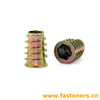 Zinc Alloy Furniture Nut Threaded for Wood Insert Kirsite