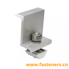 Solar Mounting Structure Anodized Aluminum End Clamp with Socket Bolt And Nut 