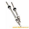 Stainless Steel Metric M8 120mm/150mm Hanger Bolt with Three Hexagon Flange Nuts 