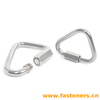 Stainless Steel Clambing Quick Connect Link Locking Triangle Type Carabiner