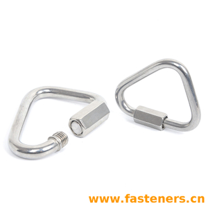 Stainless Steel Clambing Quick Connect Link Locking Triangle Type Carabiner
