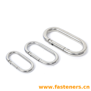 Stainless Steel Oval Durable Carabiner Buckle Spring Snap Hook