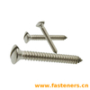 ASME B18.6.3 80° Slotted Undercut Oval Countersunk Head Tapping Screws