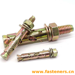 BSW Sleeve Anchor,Concrete Anchor,Shark Fin Anchor,carbon Steel Yellow Zinc