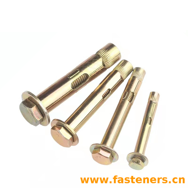 Steel Galvanized Hex Head Sleeve Type Expansion Anchor Bolts