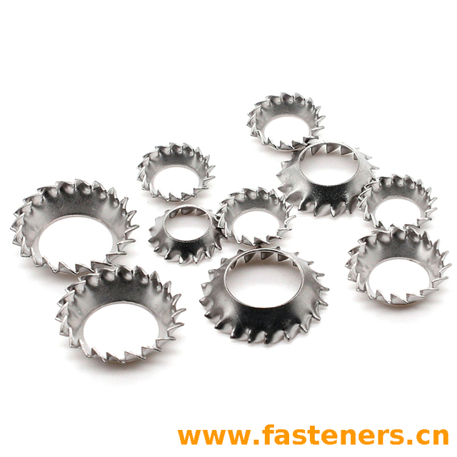 UNI8842 (V) Countersunk External Serrated Lock Washers - Form V