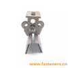 Aluminum Solar Mounting Standing Seam Metal Tin Solar Roof Trapezoidal Roof Fixture Clamp Clip 