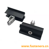 AL6005 Black Solar Panel Roof Mount Aluminum Mid Clamps with Socket Bolts 