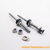 Customized Stainless Steel 304 410 Double Threaded Hanger Bolt with Lock Nut 