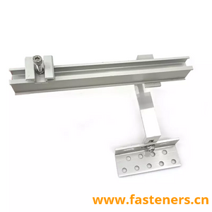 Solar Panel Aluminum Adjustable Roof Hook And Rail Solar Bracket for Tile Roof Mounting System