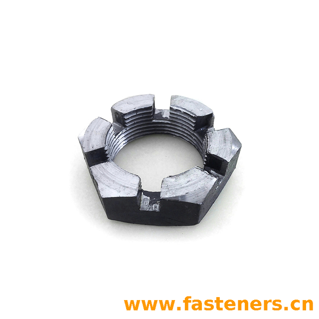 GB9459 Hexagon Thin Slotted Nuts - Fine Pitch Thread