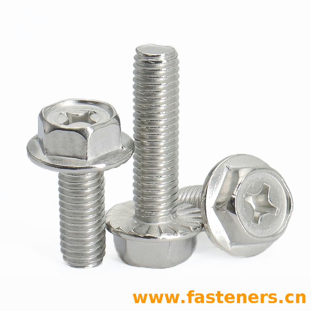 Cross Recessed Hexagon Screw with Flange