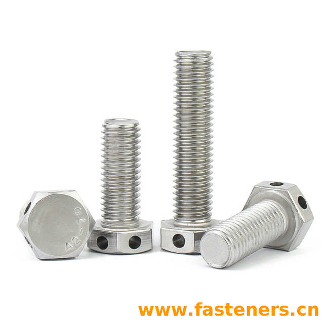 GB/T32.1 Hexagon Bolts With Wire Holes On Head