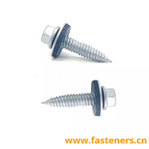 SS304 SS410 Solar Photovoltaic System Hex Flange Self Tapping Bi-metal Screw 