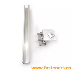 Photovoltaic Aluminum H Shape Rail with Klip Lok Clamp for Solar Mount Bracket