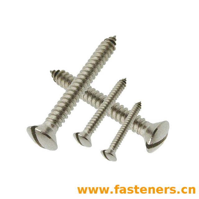AS/NZS 4405 ISO Metric Slotted Raised Countersunk Head Tapping Screws