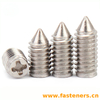 Cone-Point Set Screw, Coarse, Phillips Head