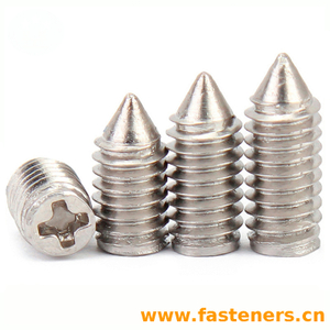 Cone-Point Set Screw, Coarse, Phillips Head