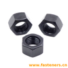 DIN934 Hexagon Nuts oxidation blackening high strength carbon steel