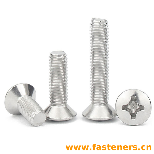 ANSI/ASME B 18.6.7M Metric Cross Recessed Raised Countersunk Screws