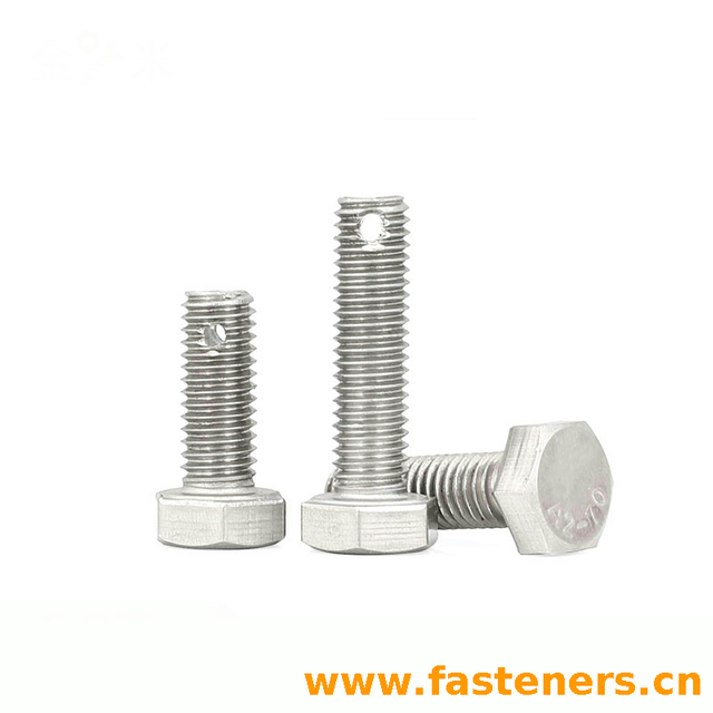 GB31.3 Hexagon Bolts With Split Pin Hole On Shank-Fine Pitch Thread