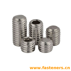 BS2470 Hexagon Socket Set Screws With Flat Point - Unified Thread