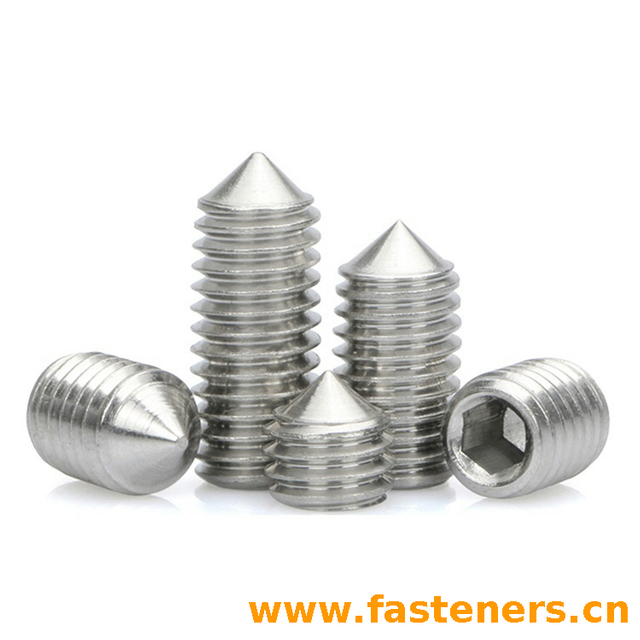 ANSI/ASME B18.3.6M (CONE) (R2002) Hexagon Socket Set Screws with Cone Point - Metric (ASTM F912M / F880M /A1-70)