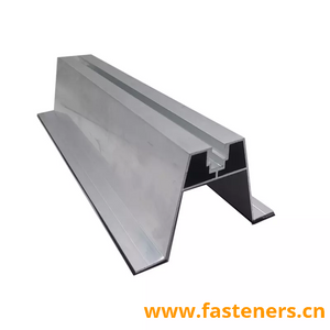 Solar Panel Mounting Structure Frame AL6005/AL6063 Trapezoidal Aluminum Rail Profile 