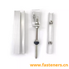 Solar Aluminum Panel Mounting Rail with Hanger Bolt And L Foot Clamp Brackets 