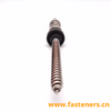 Stainless Steel Metric Hanger Bolt with Three Hexagon Flange Nuts 