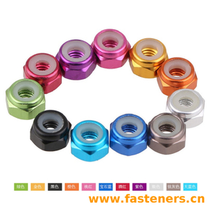 Anodized Aluminum Nylon Lock Nuts